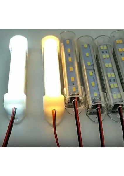 Bar LED 5730 Çubuk LED Alüminyum Kasalı Şeffaf Kapak 10 cm 15 cm