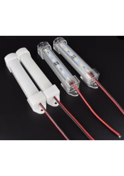 Bar LED 5730 Çubuk LED Alüminyum Kasalı Şeffaf Kapak 10 cm 15 cm