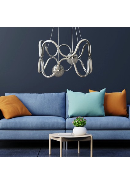 Krom Modern Ferra 2 Toplu Günışığı Ledli Avize fiyatları