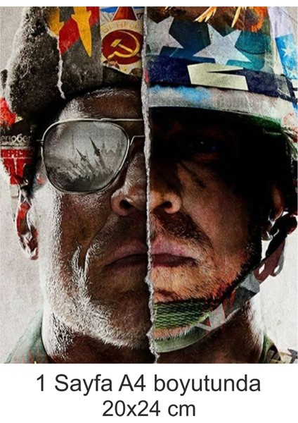 Call Of Duty A4 Boyutunda Yenilebilir Süsü Pasta Kurabiye Şeker Hamuru Kağıt Baskısı