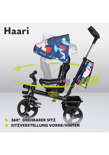 2'si 1 Arada Üç Tekerlekli Bisiklet, Itme Çubuğu, 18 Aydan Itibaren 25 Kg'a Kadar, Ileri ve Geri Sürüş, modelleri