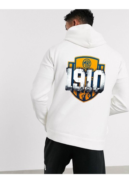 Mke Ankaragücü 1910 Taraftar Beyaz Sweatshirt