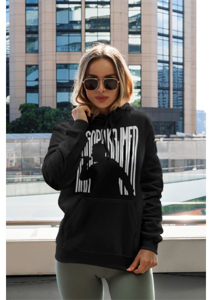 Sagopa Kajmer Temalı Özel Tasarım Oversize Siyah Kapüşonlu Sweatshirt modelleri