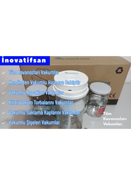 Kavanoz Vakumlama Makinesi Vakum Makinesi