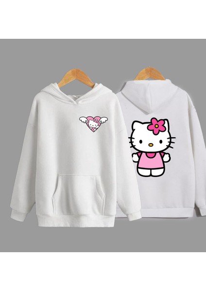 Hello Kıtty Baskılı Yüksek Kaliteli Sweatshirt