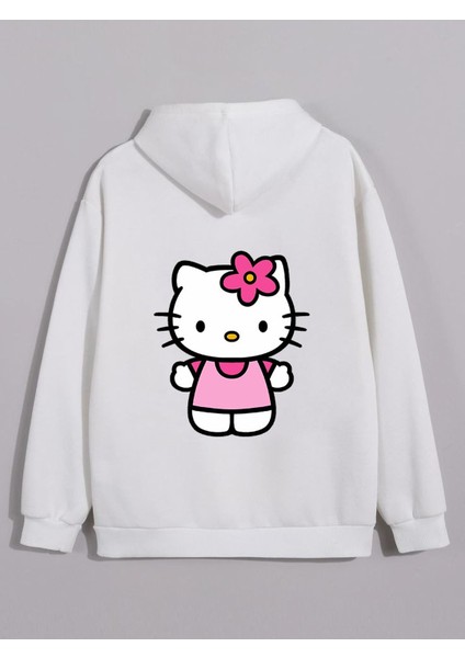 Hello Kıtty Baskılı Yüksek Kaliteli Sweatshirt