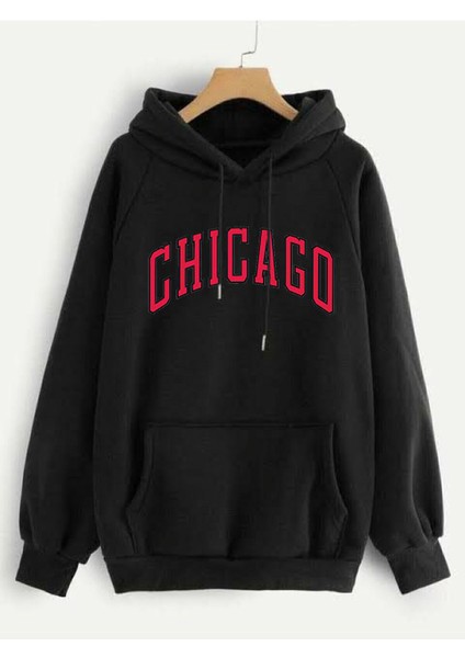 Unısex Chicago Sweatshirt Kalın Kumaş