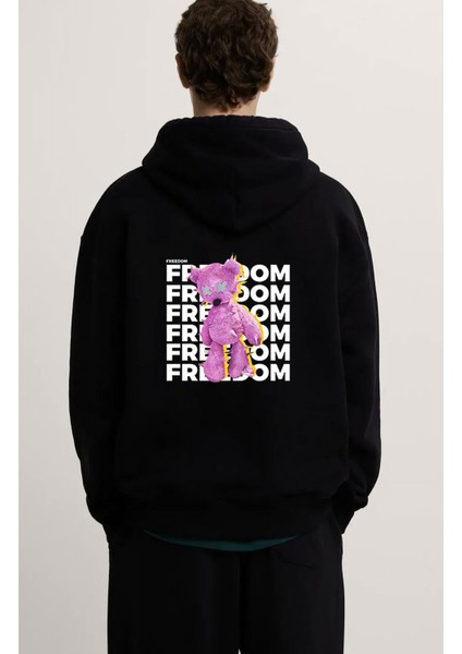 Freedom Ayıcık Baskılı 3 Iplik Sweatshirt