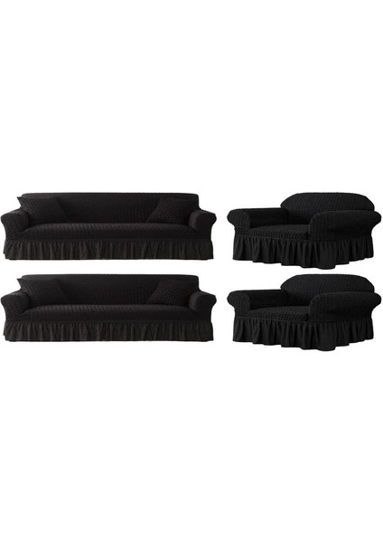 Bürümcük Lastikli Kanepe Örtüsü Likralı Koltuk Örtüsü Iki 3lü Iki Tekli Çekyat Örtüsü