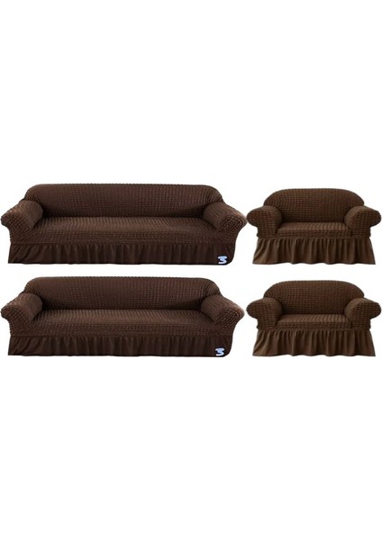 Bürümcük Lastikli Kanepe Örtüsü Likralı Koltuk Örtüsü Iki 3lü Iki Tekli Çekyat Örtüsü