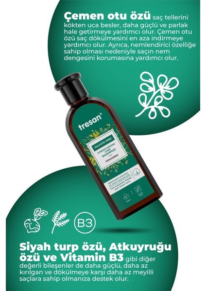 Çemen Otu Güçlendirici Sülfatsız Bakım Şampuanı 300 ml + Saç Kremi 300 ml indirimleri