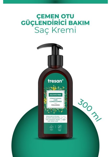 Çemen Otu Güçlendirici Sülfatsız Bakım Saç Kremi 300 ml x 2 Adet