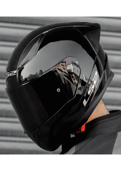 Rapıd 2 Race Parlak Siyah Full Face Motosiklet Kaskı Siyah Camlı fiyatları