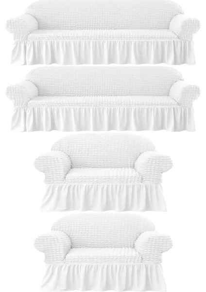 Bürümcük Lastikli Kanepe Örtüsü Likralı Koltuk Örtüsü Iki 3lü Iki Tekli Çekyat Örtüsü