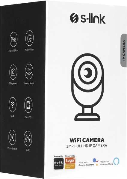 SL-IND02 3.0 Mp Ip Smart Hd Lens 3.6mm Dual Band Wifi Network Tf Card Güvenlik Kamerası Tuya