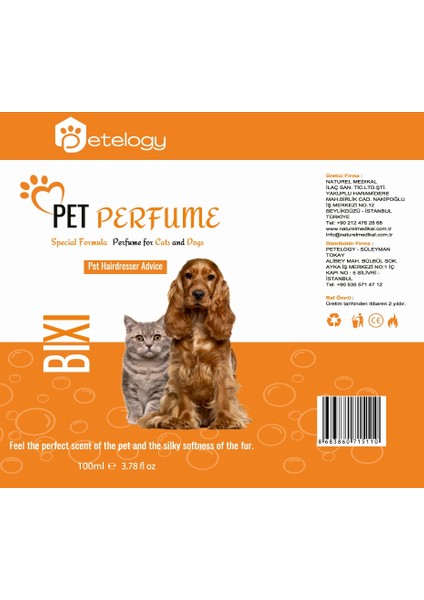 Bixi Pet Parfüm Roseberry 100 ml fırsatları