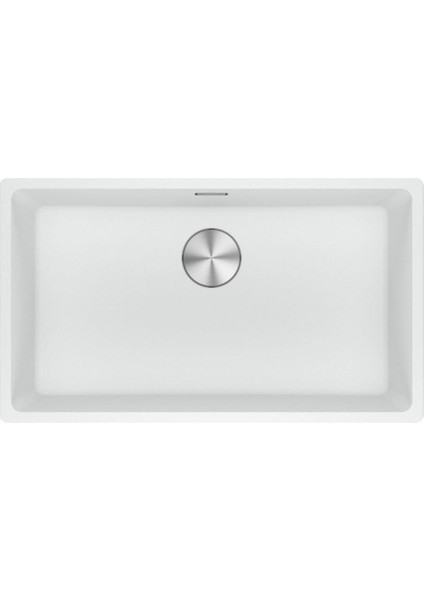 Mrg 110-72 Granit Evye, Bianco, Tezgahaltı, Tek Hazne, 72X40 cm