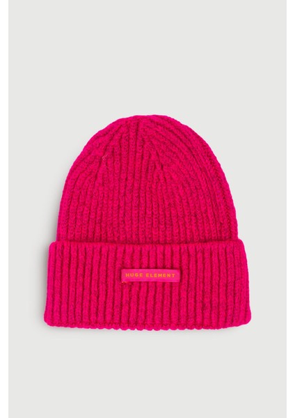 Huge Element Huge Beanie Small Tag Dark Pink