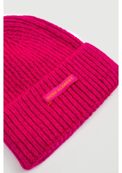 Huge Element Huge Beanie Small Tag Dark Pink