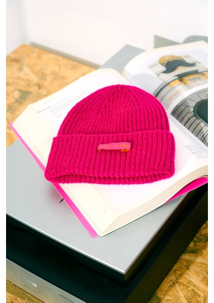 Huge Element Huge Beanie Small Tag Dark Pink