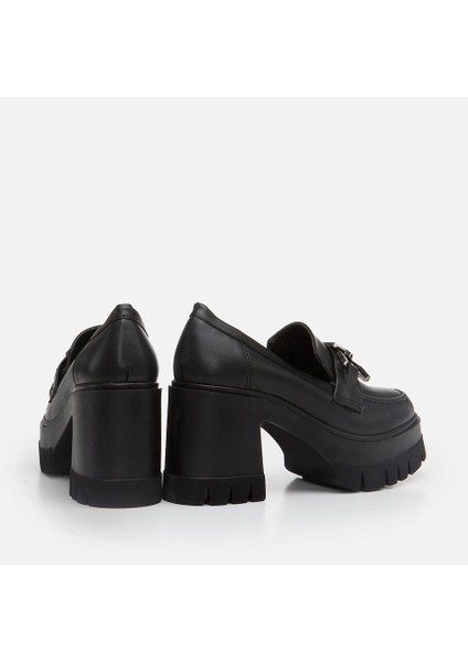 01AYY276420A100 Siyah Kadın Loafer modelleri