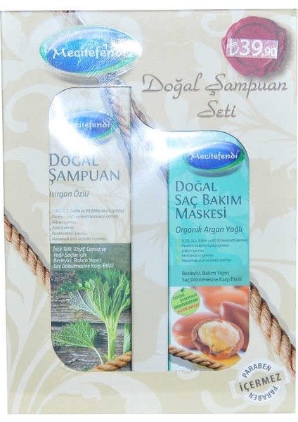 Isırgan Şampuan 250 Ml + Argan Yağlı Saç Maskesi 150 Ml