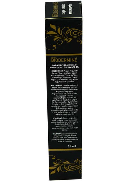 Kaş Ve Kirpik Bakım Yağı Argan Yağlı E Vitaminli 24 Ml