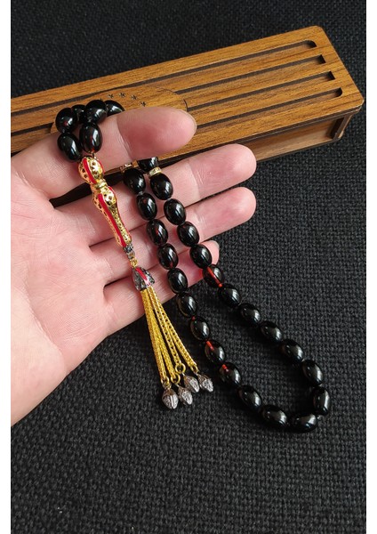 8X11MM Turuncu Siyah Ateşi Kehribar Tesbih Telkari Imame Püskül Kombinli Tespih Ahşap Kutulu Mesajlı fiyatları