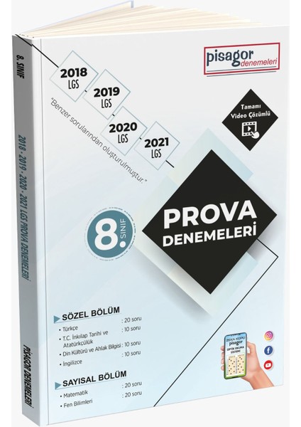 Pisagor 8. Sınıf 4'lü Genel Prova Denemeleri