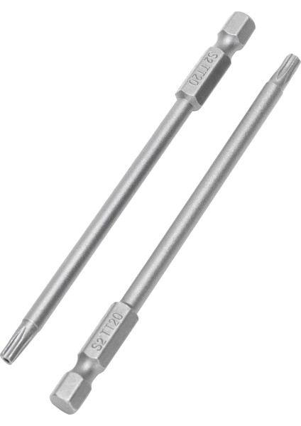 10 Adet 100MM Uzunluk 1/4 Inç Hex Shank T20 Torx Güvenlik Tornavida Uçları, Galaktik Gri (Yurt Dışından) fırsatları
