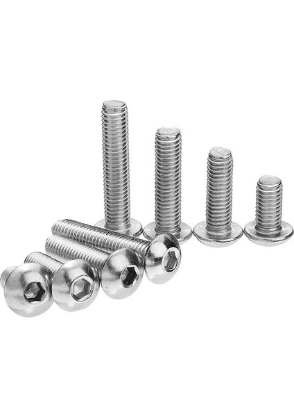 Suleve M5SH6 50 Adet M5 Paslanmaz Çelik Altıgen Soket Düğme Başlı Vida Cıvata 12MM Isteğe Bağlı Uzunluk (Yurt Dışından) fırsatları