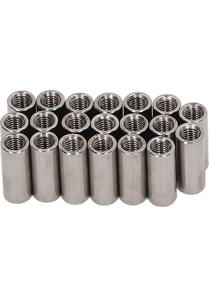 20 Adet Kaplin Somunu Paslanmaz Çelik M5 Yuvarlak Çubuk Konnektör Somunu Dişi Konu (Yurt Dışından)