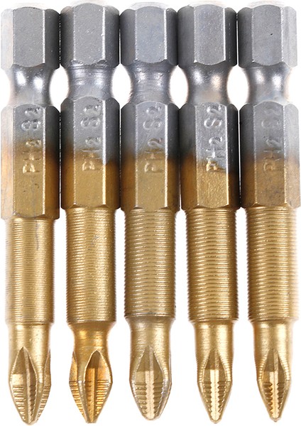 5 Dayanıklı Kaymaz Titanyum Kaplı Altıgen Saplı Ph2 Elektrikli Tornavida Uçları 50MM (Yurt Dışından) modelleri