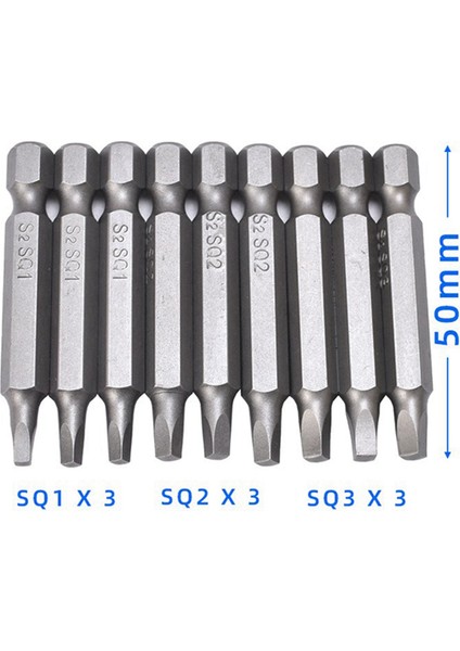 18PC Kare Altıgen Anahtar Matkap Uçları Seti Tornavida Ucu Seti, 1,97 Inç (Yurt Dışından) indirimleri