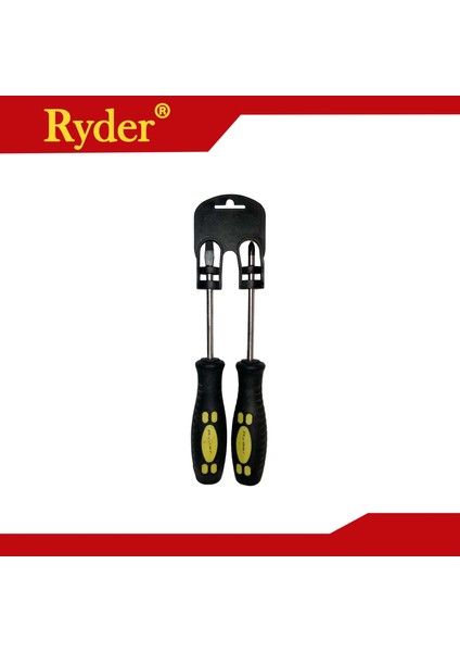 【ayak Izi】 Ryder Tools 2 Parça Tornavida Seti (PH2X100MM, 6.5X100MM) Manyetik Uçlu (Yurt Dışından)