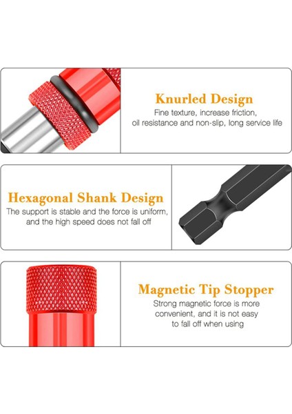 Adet Ayarlanabilir Vida Derinliği Manyetik Tornavida Uç Tutucu (Yurt Dışından)