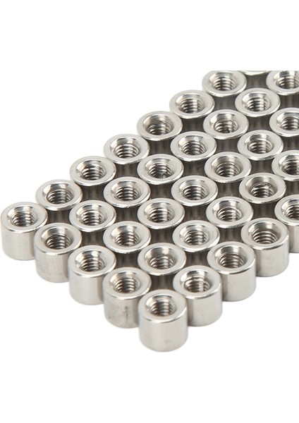 50 Adet Yuvarlak Konnektör Somunları M3 Dişi Dişli Silindirik Kaplin Somunu (Yurt Dışından) fırsatları