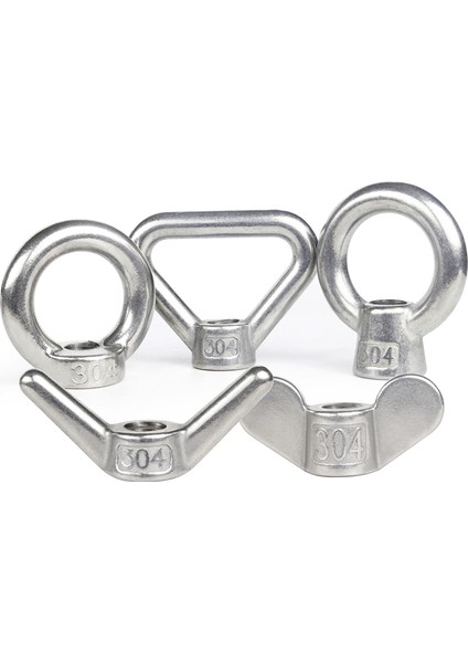 304 Paslanmaz Çelik Kelebek Somun Üçgen Halka / Kaldırma Halkası / Kelebek / Pençe Döküm Somun Külçe El Vidalı Kapak (Yurt Dışından) indirimleri