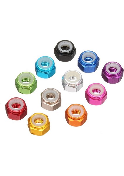 Geleneksel 10 Adet Suleve M4AN1 M4 Kendinden Kilitlemeli Naylon Somun Alüminyum Alaşımlı Çok Renkli (Yurt Dışından) fiyatları