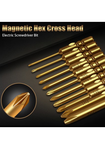 10 Adet 40MM 4.0xph1 Çapraz Tornavida Bit Manyetik Altıgen Çapraz Kafa Elektrikli Tornavida Bit (Yurt Dışından) modelleri