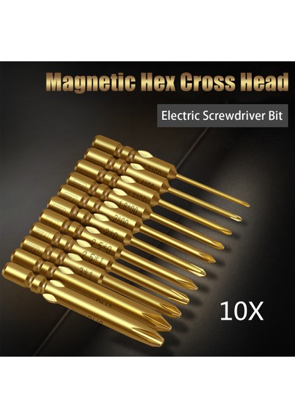 10 Adet 40MM 4.0xph1 Çapraz Tornavida Bit Manyetik Altıgen Çapraz Kafa Elektrikli Tornavida Bit (Yurt Dışından) fırsatları