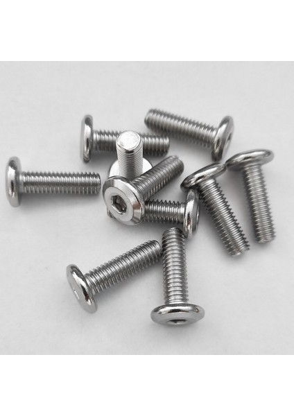 Bağlama Vidaları-10 x Tek Vida (M6 x 20MM) 10 x Çift Kilitli Somun (M6 x 18MM)-GÜMÜŞ (Yurt Dışından) fırsatları