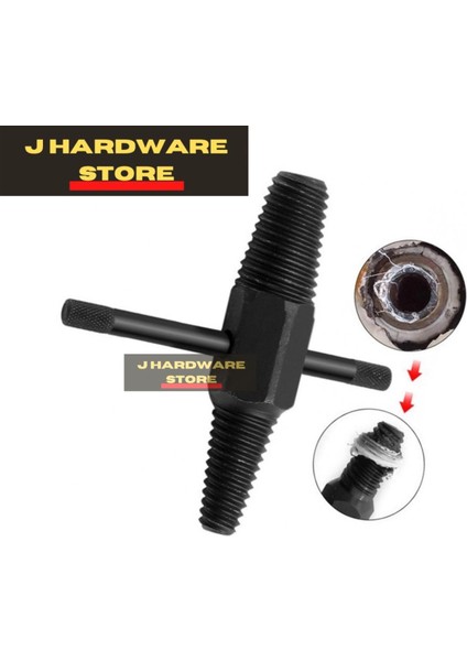 【ayak Izi】 Tam Set Çift Kafa Boru Musluk Çelik Kırık Vida Cıvata Çıkarıcı 1/2 '' 3/4'' Hasarlı Vida Sökücü (Yurt Dışından)