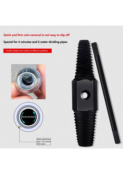 【ayak Izi】 Tam Set Çift Kafa Boru Musluk Çelik Kırık Vida Cıvata Çıkarıcı 1/2 '' 3/4'' Hasarlı Vida Sökücü (Yurt Dışından) fiyatları