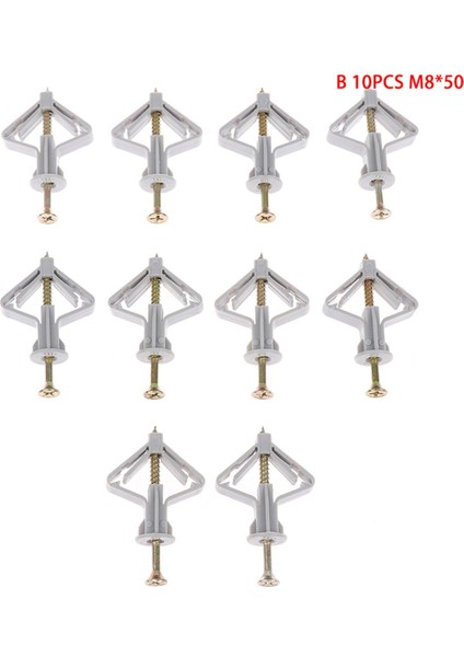 20 Adet Genişleme Alçıpan Ankraj Seti Vidalı Kendiliğinden Sondaj Duvar Ev Deldi Karşılaşma (Yurt Dışından)