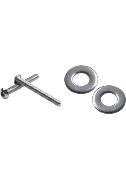 100 Adet M3 3 mm Metrik 304 Paslanmaz Çelik Düz Pul ve 30X Paslanmaz Çelik Düğme Başlı Vida M3 / 3mm (Yurt Dışından)