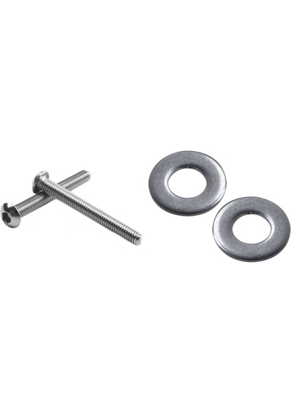 100 Adet M3 3 mm Metrik 304 Paslanmaz Çelik Düz Pul ve 30X Paslanmaz Çelik Düğme Başlı Vida M3 / 3mm (Yurt Dışından)