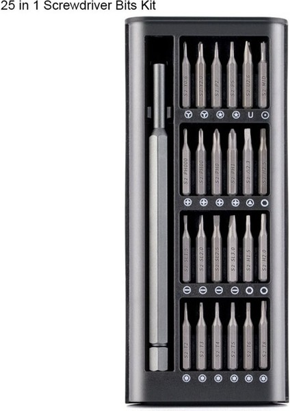 25 Adet Tornavida Seti Hassas Manyetik Uçlar Dıy Sökülebilir Tornavida (Yurt Dışından) fiyatları