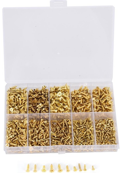 Kendinden Kılavuzlu Vida Crossıron Havşa Başlı Çeşitler Kiti M2 M2.5 M3 (Yurt Dışından)