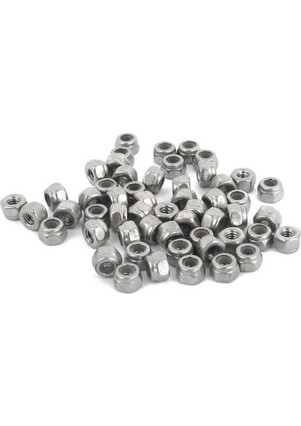50 Adet M2 Çinko Kaplama Kendinden Kilitli Naylon Ekleme Altıgen Kilit Somunları (Yurt Dışından) modelleri